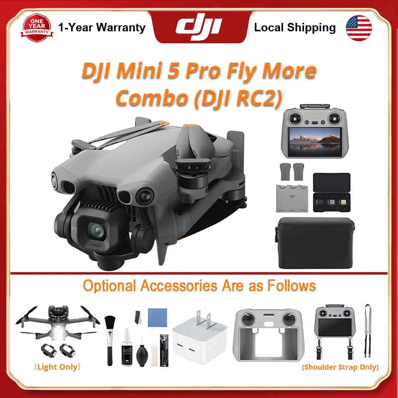 DJI Mini 5 Pro Fly Combo Drone - đánh giá và giá Drone Kit Build Yourself